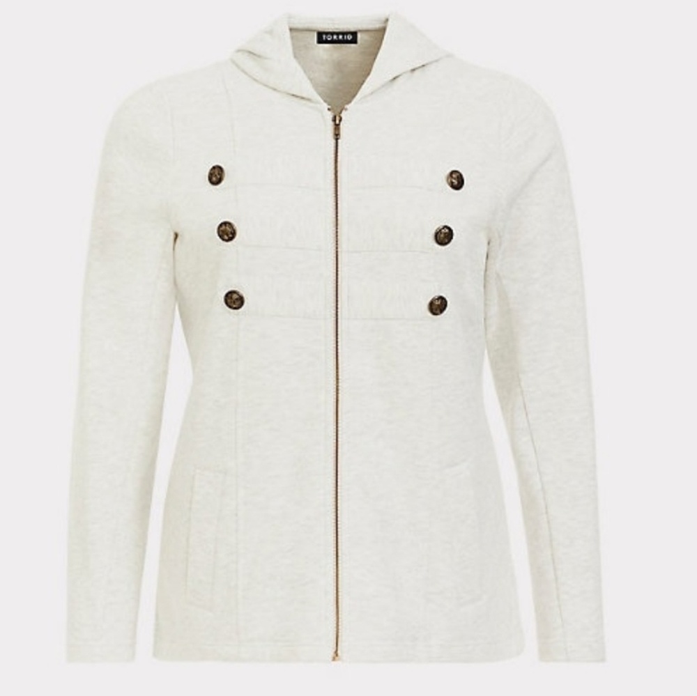 NWT Torrid Military Hoodie Jacket